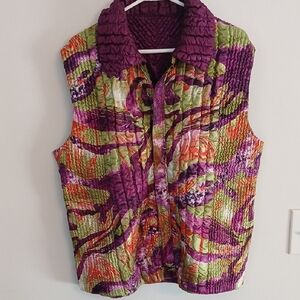 Vibrant Multicolor Quilted Vest